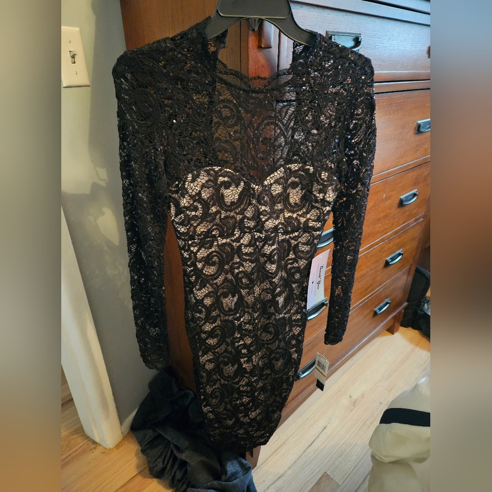 Black cocktail dress